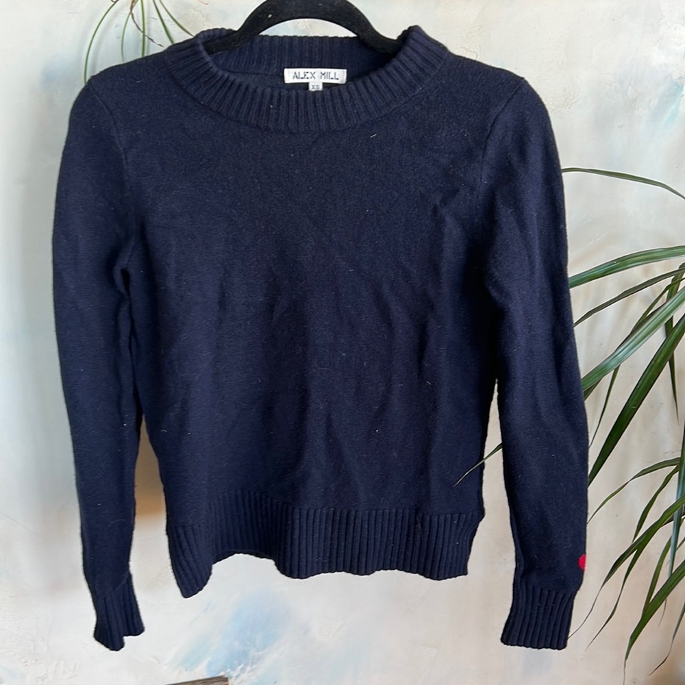 Alex Mill Intarsasia wool pullover sweater